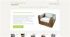 Desktop Screenshot of e-interiors.de